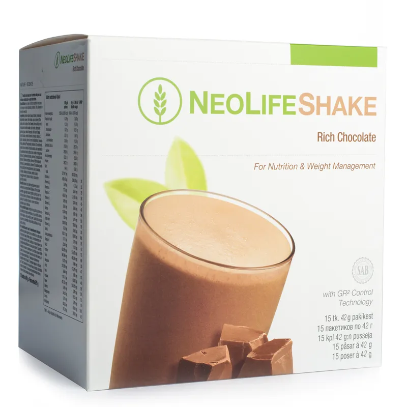 „NeoLifeShake“, baltyminis gėrimas – maisto pakaitalas, šokolado skonio, 15 paketėlių